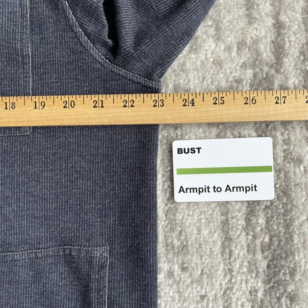 Banana Republic Full Zip Jacket Mens XL Gray Ribbed Cotton Spandex Excellent